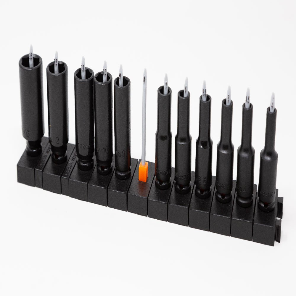Pro - 1/4" Socket Organizers - Toolbox Widget USA Socket Organizer, Socket Organization, Toolbox Widget, Tool Box Widget,  Tool Organization, Socket Holder, Socket Tray