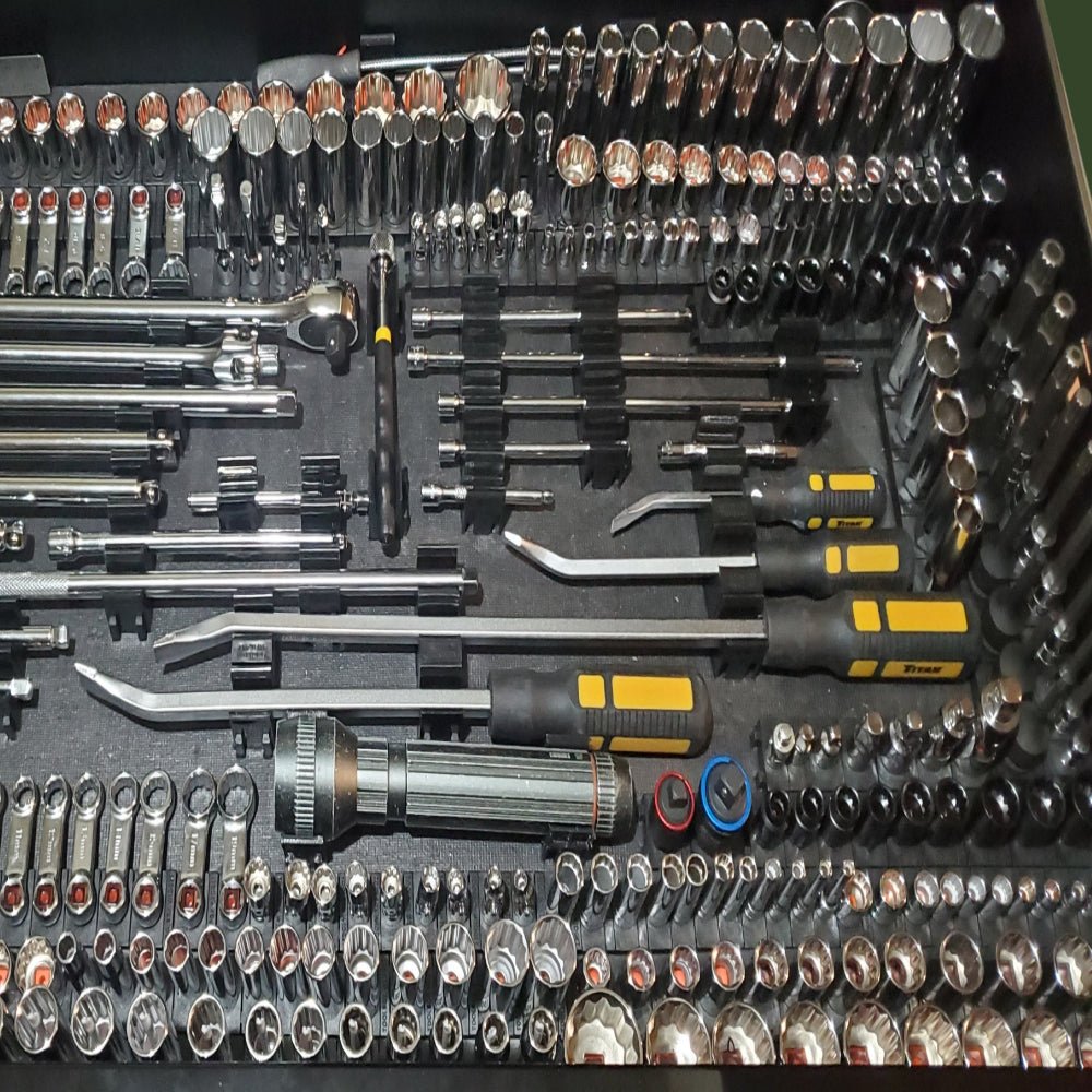 Pro - 1/4" Socket Organizers - Toolbox Widget USA Socket Organizer, Socket Organization, Toolbox Widget, Tool Box Widget,  Tool Organization, Socket Holder, Socket Tray