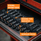 Large Wrench Organizers - Angled - Toolbox Widget USA