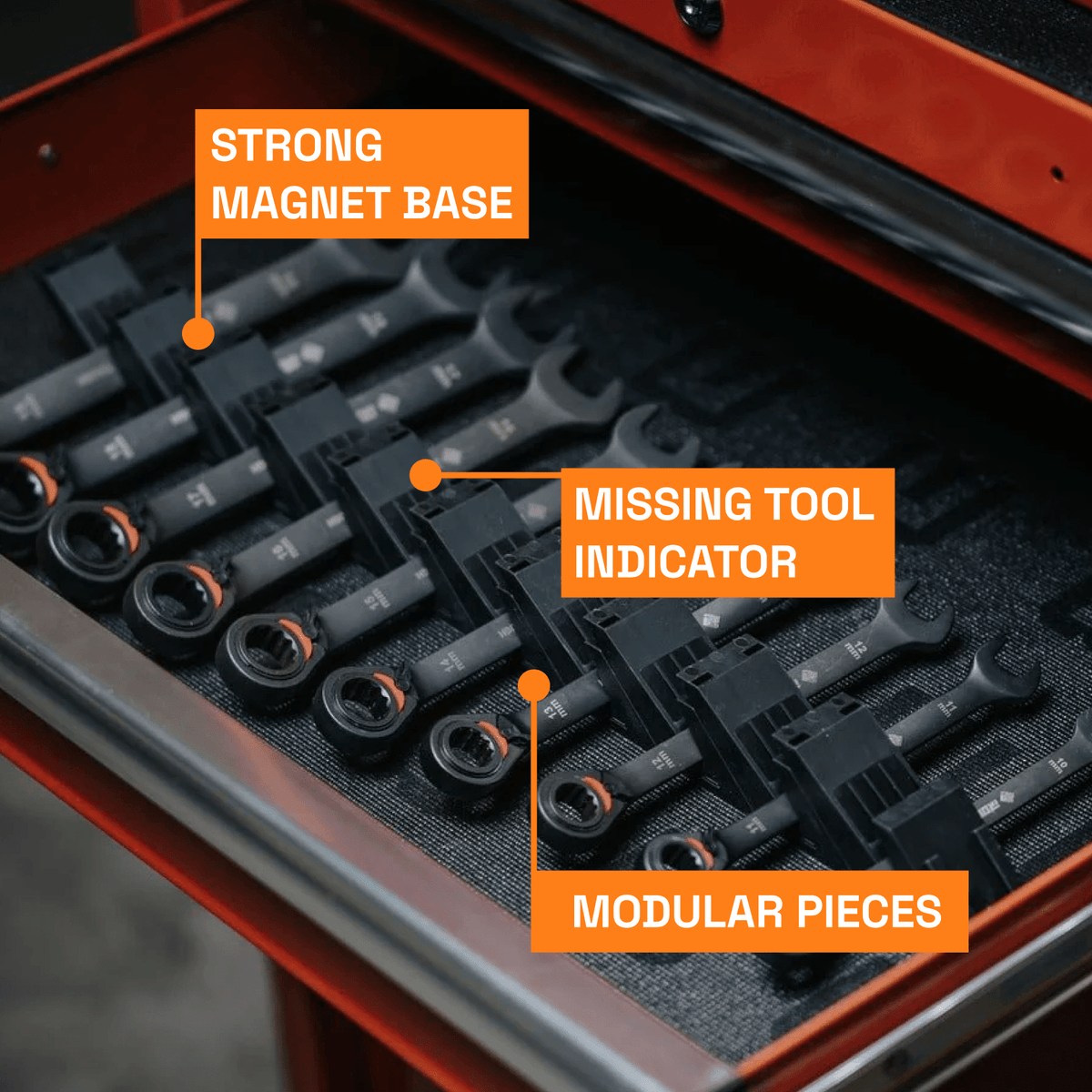 Large Wrench Organizers - Angled - Toolbox Widget USA