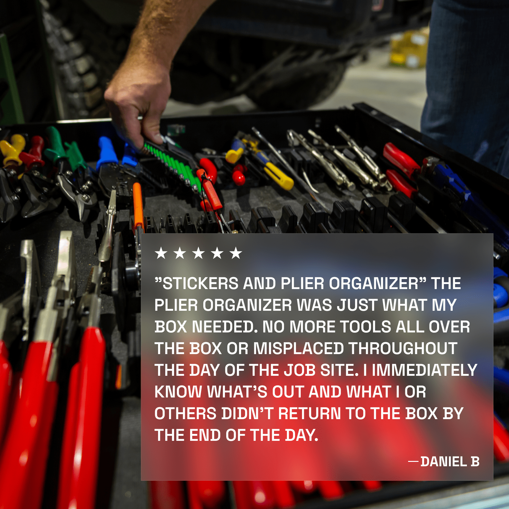 Plier Organizers - Vertical - Toolbox Widget USA