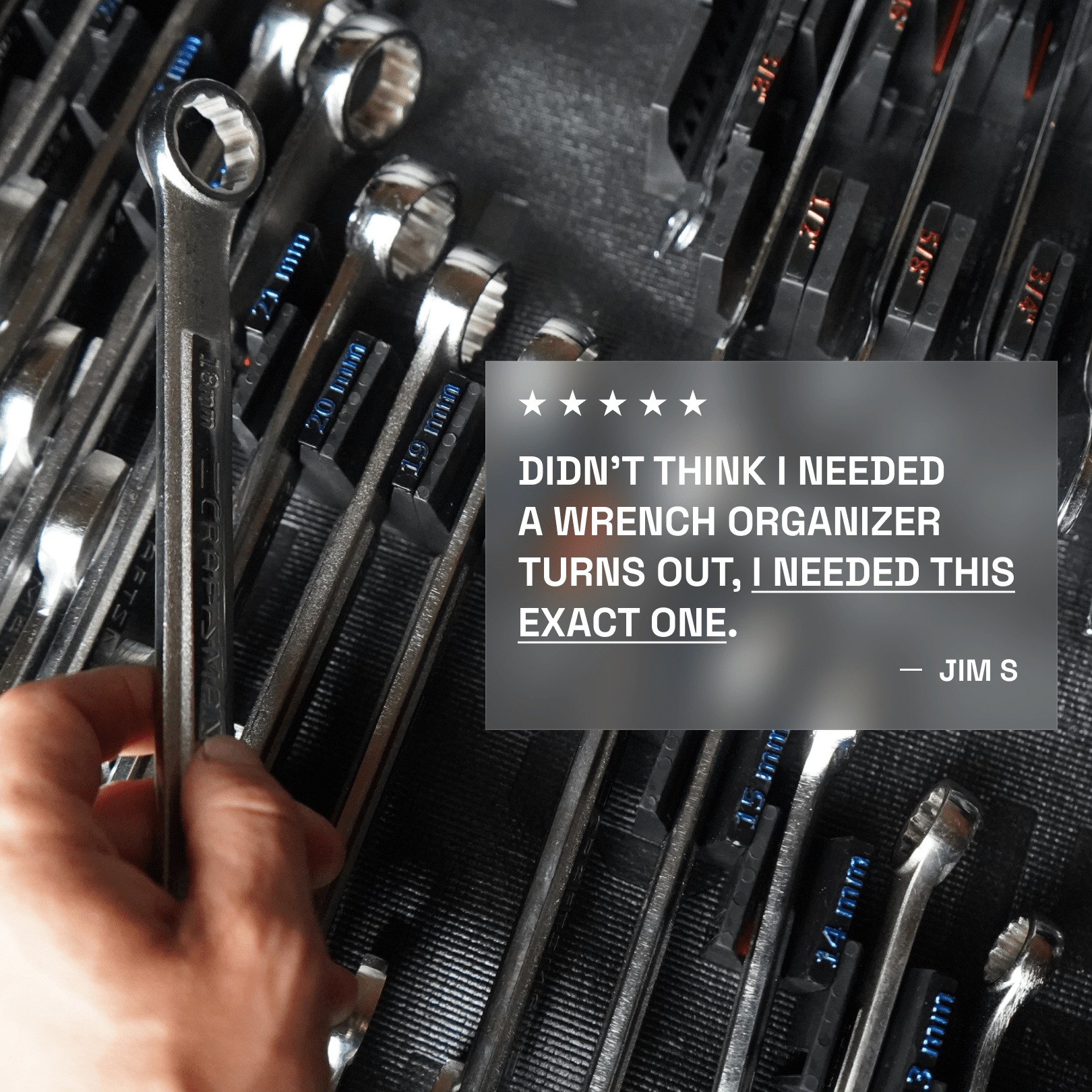 Wrench Organizers - Vertical - Toolbox Widget USA