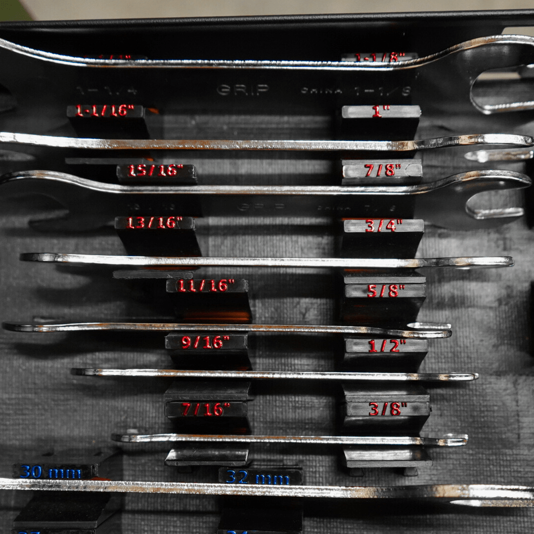 Wrench Size Labels - SAE (2.0) - Toolbox Widget USA Wrench Organizer, Wrench Organization, Toolbox Widget, Tool Box Widget, Tool Organization, Wrench Holder