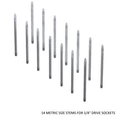 1/4" Socket Stems - Metric